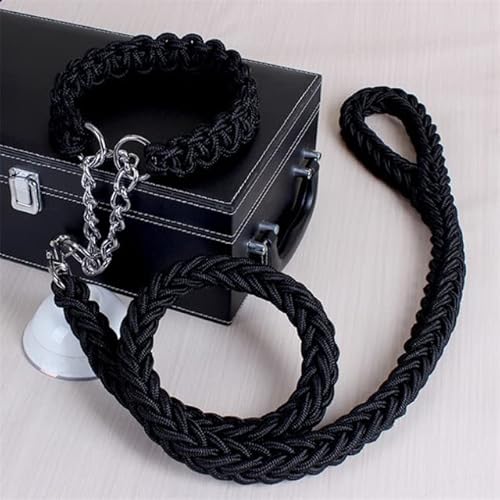 Hundeleine, 1,2 m, 17 Farben, doppelsträngig, große Hundeleine, Metall, P-Kettenschnalle, nationale Farbe, Haustier-Traktionsseil-Halsband Hundeleine, 1,2 m, 17 Farben, doppelsträngig, große Hundeleine, Metall, P-Kettenschnalle, nationale Farbe, Haustier-Traktionsseil-Halsband von YEAG