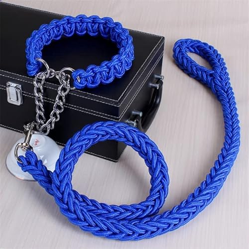 Hundeleine, 1,2 m, 17 Farben, doppelsträngig, große Hundeleine, Metall, P-Kettenschnalle, nationale Farbe, Haustier-Traktionsseil-Halsband Hundeleine, 1,2 m, 17 Farben, doppelsträngig, große Hundeleine, Metall, P-Kettenschnalle, nationale Farbe, Haustier-Traktionsseil-Halsband von YEAG