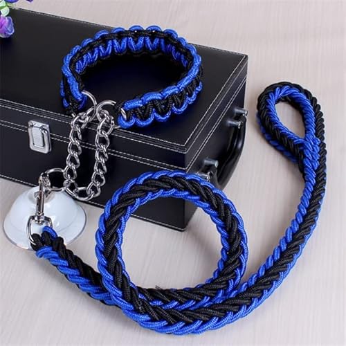 Hundeleine, 1,2 m, 17 Farben, doppelsträngig, große Hundeleine, Metall, P-Kettenschnalle, nationale Farbe, Haustier-Traktionsseil-Halsband Hundeleine, 1,2 m, 17 Farben, doppelsträngig, große Hundeleine, Metall, P-Kettenschnalle, nationale Farbe, Haustier-Traktionsseil-Halsband von YEAG