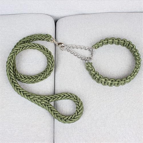 Hundeleine, 1,2 m, 17 Farben, doppelsträngig, große Hundeleine, Metall, P-Kettenschnalle, nationale Farbe, Haustier-Traktionsseil-Halsband Hundeleine, 1,2 m, 17 Farben, doppelsträngig, große Hundeleine, Metall, P-Kettenschnalle, nationale Farbe, Haustier-Traktionsseil-Halsband von YEAG