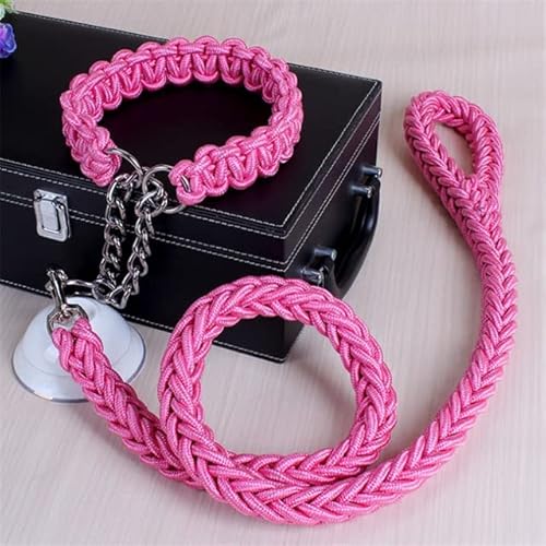 Hundeleine, 1,2 m, 17 Farben, doppelsträngig, große Hundeleine, Metall, P-Kettenschnalle, nationale Farbe, Haustier-Traktionsseil-Halsband Hundeleine, 1,2 m, 17 Farben, doppelsträngig, große Hundeleine, Metall, P-Kettenschnalle, nationale Farbe, Haustier-Traktionsseil-Halsband von YEAG