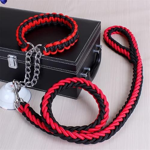 Hundeleine, 1,2 m, 17 Farben, doppelsträngig, große Hundeleine, Metall, P-Kettenschnalle, nationale Farbe, Haustier-Traktionsseil-Halsband Hundeleine, 1,2 m, 17 Farben, doppelsträngig, große Hundeleine, Metall, P-Kettenschnalle, nationale Farbe, Haustier-Traktionsseil-Halsband von YEAG