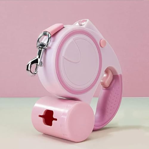 Hundeleine mit Licht und Müllbeutel Automatisch einziehbar Hund Pomeranian Corgi Hundeleine Hund Spaziergang Seil Haustier Supplies Hundeleine mit Licht und Müllbeutel Automatisch einziehbar Hund Pomeranian Corgi Hundeleine Hund Spaziergang Seil Haustier Supplies von YEAG