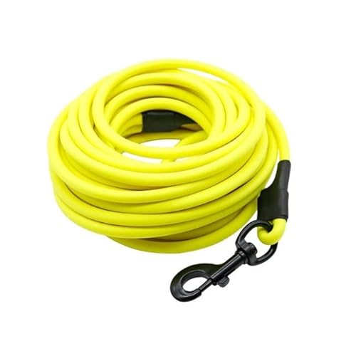 Lange Hundeleine, klein, groß, für Welpen, Haustiere, Schlepptraining, Gehorsamkeit, wasserdicht, PVC-Leine, leicht zu reinigen, 5 m 10 m Lange Hundeleine, klein, groß, für Welpen, Haustiere, Schlepptraining, Gehorsamkeit, wasserdicht, PVC-Leine, leicht zu reinigen, 5 m 10 m von YEAG