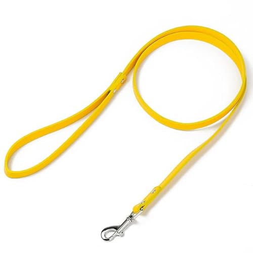 Leder-Hundeleine, für Haustiere, Hundetraining, Seil, buntes PU-Leine, für große, mittelgroße und kleine Hunde, Haustierbedarf, 120 cm Leder-Hundeleine, für Haustiere, Hundetraining, Seil, buntes PU-Leine, für große, mittelgroße und kleine Hunde, Haustierbedarf, 120 cm von YEAG