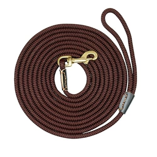Nylon-Hundeleine, rutschfest, lange Leinen, Nylon, für Training, Gehen, 3 m, 5 m, 10 m, 15 m, für mittelgroße und große Hunde, strapazierfähig Nylon-Hundeleine, rutschfest, lange Leinen, Nylon, für Training, Gehen, 3 m, 5 m, 10 m, 15 m, für mittelgroße und große Hunde, strapazierfähig von YEAG