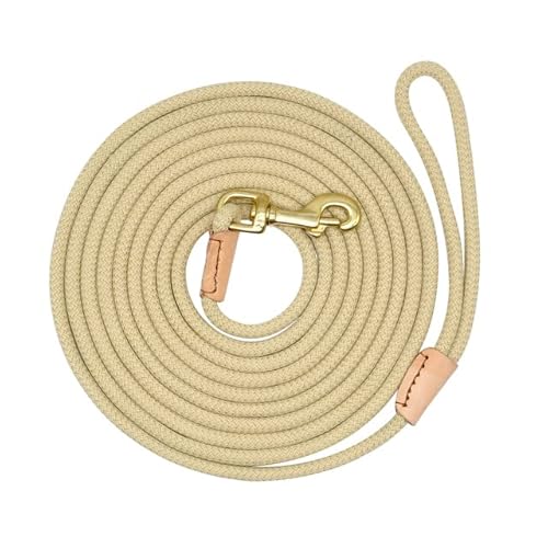 Nylon-Hundeleine, rutschfest, lange Leinen, Nylon, für Training, Gehen, 3 m, 5 m, 10 m, 15 m, für mittelgroße und große Hunde, strapazierfähig Nylon-Hundeleine, rutschfest, lange Leinen, Nylon, für Training, Gehen, 3 m, 5 m, 10 m, 15 m, für mittelgroße und große Hunde, strapazierfähig von YEAG