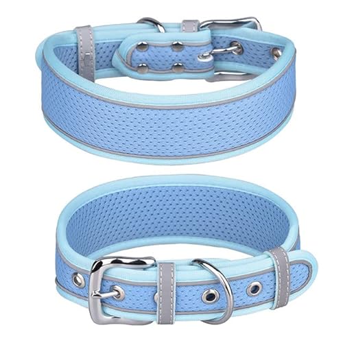 Reflektierendes Hundehalsband für große Hunde, mit Schnalle, verstellbar, für kleine, mittelgroße und große Hunde, Pitbull Leine, Hundekette in 22 Farben Reflektierendes Hundehalsband für große Hunde, mit Schnalle, verstellbar, für kleine, mittelgroße und große Hunde, Pitbull Leine, Hundekette in 22 Farben von YEAG