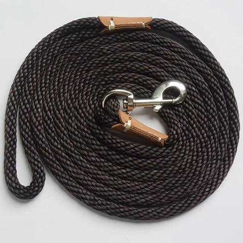 Robuste Nylon-Hundeleine, langes Tracking, rundes Seil, für Outdoor-Spaziergänge, Training, Haustier-Leine, 2 m 3 m 5 m Leine für mittelgroße und größere Hunde von YEAG