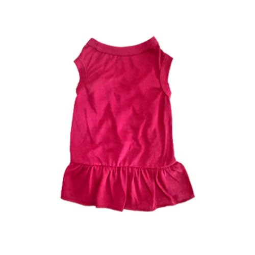 Rüsche Kleid Hund Kleidung Weiche Weste Rock Hund Rock Frühling und Sommer Einfarbig Hundekleid Rüsche Kleid Hund Kleidung Weiche Weste Rock Hund Rock Frühling und Sommer Einfarbig Hundekleid von YEAG