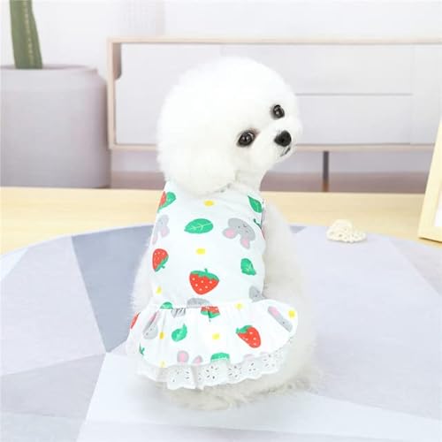 Sommer Katze kleine Hunde Kleidung Rock Baumwolle Gemütliche Haustier Kleider Kleidung für Katzen Niedlich Druck Kätzchen Prinzessin Kleid Ropa Para Gatos von YEAG