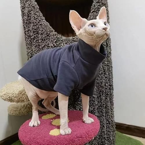 Sphinx Katzenkleidung für Katzen, Herbst und Winter, Katzenpullover, Shirt, Polyester, Katzen-Kapuzenpullover, warmer Rollkragenmantel, Devon/Rex-Katzenkostüm Sphinx Katzenkleidung für Katzen, Herbst und Winter, Katzenpullover, Shirt, Polyester, Katzen-Kapuzenpullover, warmer Rollkragenmantel, Devon/Rex-Katzenkostüm von YEAG