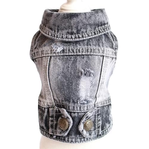 Stilvolle Cowboy Hundejacke Frühling Denim Hundekleidung Weste Welpenkleidung für Hunde Chihuahua Yorkies Casual Jeans Haustier Mantel Kostüme Stilvolle Cowboy Hundejacke Frühling Denim Hundekleidung Weste Welpenkleidung für Hunde Chihuahua Yorkies Casual Jeans Haustier Mantel Kostüme von YEAG