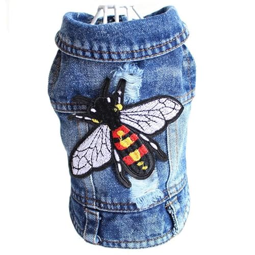 Stilvolle Cowboy Hundejacke Frühling Denim Hundekleidung Weste Welpenkleidung für Hunde Chihuahua Yorkies Casual Jeans Haustier Mantel Kostüme Stilvolle Cowboy Hundejacke Frühling Denim Hundekleidung Weste Welpenkleidung für Hunde Chihuahua Yorkies Casual Jeans Haustier Mantel Kostüme von YEAG