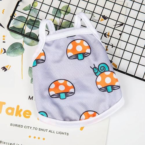 Ultra Dünne Hund Kühlweste Atmungsaktiv Mesh Tuch Haustier Kleidung für Kleine Hunde Nette Obst Drucken Sommer Welpen Katze T-shirt von YEAG