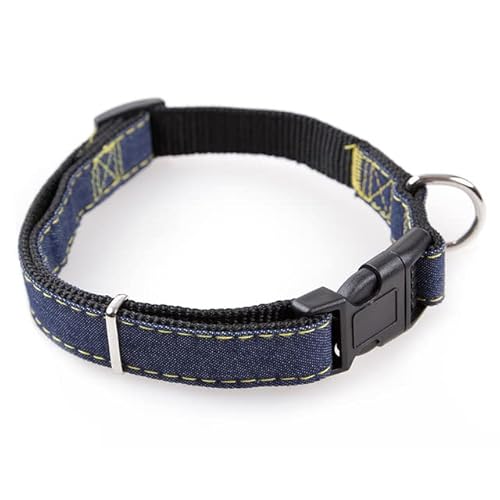 Verstellbare Hundekette, Hund Leine und Halsband für Hunde, Denim, verdickt und langlebig, 4 Farben, Zugseil für kleine Hunde und Katzen Verstellbare Hundekette, Hund Leine und Halsband für Hunde, Denim, verdickt und langlebig, 4 Farben, Zugseil für kleine Hunde und Katzen von YEAG