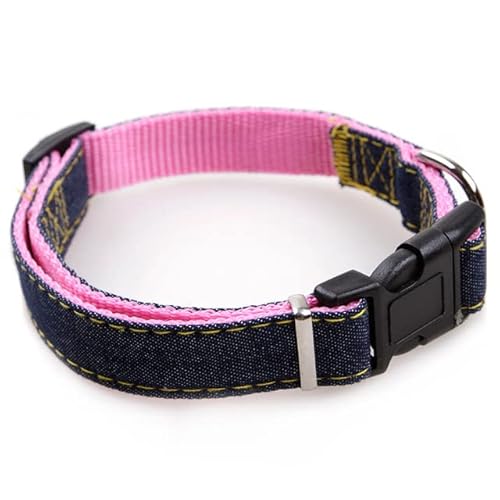 Verstellbare Leine und Halsband für Hunde, Denim, verdickt und langlebig, 4 Farben, Zugseil für kleine Hunde und Katzen Verstellbare Leine und Halsband für Hunde, Denim, verdickt und langlebig, 4 Farben, Zugseil für kleine Hunde und Katzen von YEAG