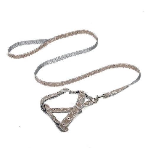 Verstellbares Hundegeschirr für Hunde und Katzen, Leine, Halsband für Welpen, kleine Hunde, Outdoor-Spaziergänge Verstellbares Hundegeschirr für Hunde und Katzen, Leine, Halsband für Welpen, kleine Hunde, Outdoor-Spaziergänge von YEAG