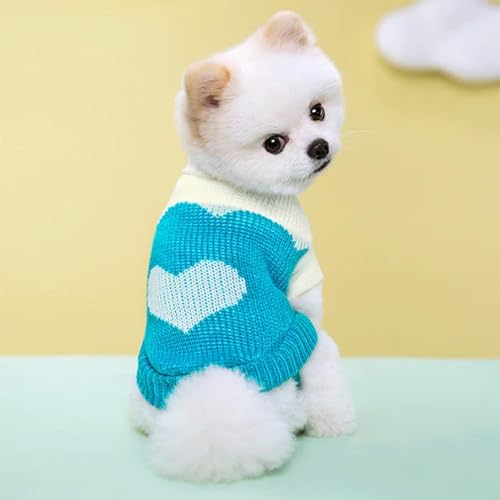 Welpen Katze Pullover Winter Warme Haustier Kleidung für Kleine Hunde Chihuahua Weste Französische Bulldogge Strickpullover Schnauzer Kätzchen Kostüm von YEAG