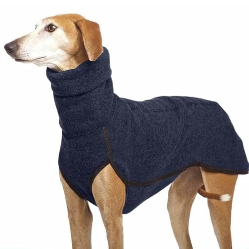 Windhund Große Hundekleidung Rollkragenhemd Peitsche Hound Stretch Fleece Weste Haustier Pullover Mantel für kleine, mittelgroße und große Hunde von YEAG