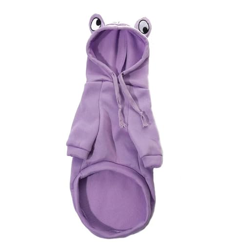 Winter Haustier Hund Kleidung Warme Frosch Fleece Hoodies Für Kleine Mittlere Hunde Katzen Lustige Welpen Sweatshirt Chihuahua Kostüm Produkte von YEAG