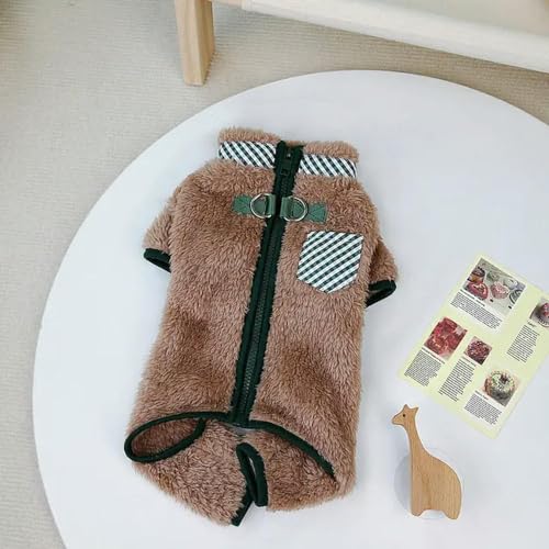 Winter Puppy Jumpsuit Dog Winter Warm Pajamas Pet Soft Clothes for Small Medium Dogs Kitten Coat Chihuahua French Bulldog Jacket Winter Puppy Jumpsuit Dog Winter Warm Pajamas Pet Soft Clothes for Small Medium Dogs Kitten Coat Chihuahua French Bulldog Jacket von YEAG