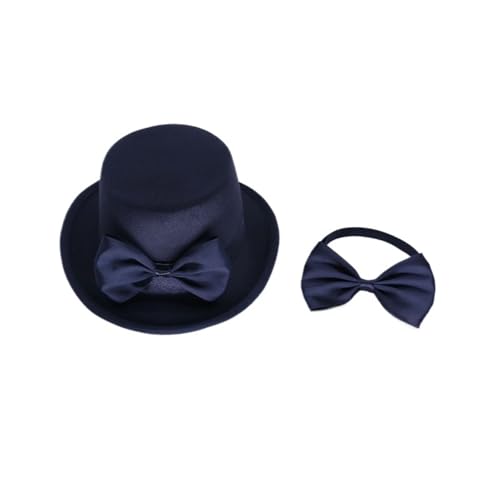 Formelles Haustierzubehör-Set, Hundekostüm-Set, Halloween-Kostüm, Zubehör für Hund und Katze, Geburtstagsparty, Hochzeit, Fotografieren, Hut (A) von YEHOOM