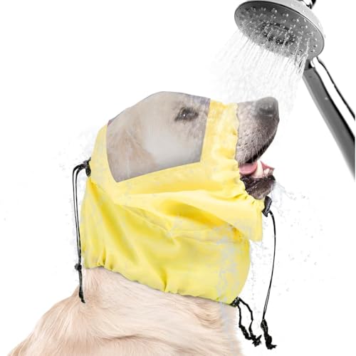 Hunde-Duschhaube, verstellbarer Hundeohrenschutz zum Schwimmen, wasserdicht, Hundebade-Ohrenschützer, Hunde-Stirnband zum Baden, wiederverwendbar, wasserdicht, Duschhaube, Ohrenschutz für Hunde (Gelb) Hunde-Duschhaube, verstellbarer Hundeohrenschutz zum Schwimmen, wasserdicht, Hundebade-Ohrenschützer, Hunde-Stirnband zum Baden, wiederverwendbar, wasserdicht, Duschhaube, Ohrenschutz für Hunde (Gelb) von YEHOOM