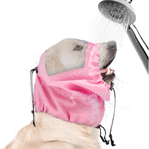 Hunde-Duschhaube, verstellbarer Hundeohrenschutz zum Schwimmen, wasserdicht, Hundebade-Ohrenschützer, Hunde-Stirnband zum Baden, wiederverwendbar, wasserdicht, Duschhaube, Ohrenschutz für Hunde (Rosa) Hunde-Duschhaube, verstellbarer Hundeohrenschutz zum Schwimmen, wasserdicht, Hundebade-Ohrenschützer, Hunde-Stirnband zum Baden, wiederverwendbar, wasserdicht, Duschhaube, Ohrenschutz für Hunde (Rosa) von YEHOOM