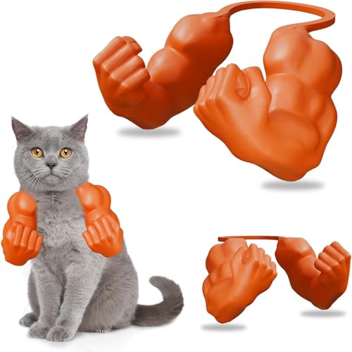 YEHOOM Kreative Katzen-Muskelarme, 3D-gedruckter starker Arm für Katzen, Geburtstagsparty und Halloween, Cosplay, für Kätzchen, Katze, Geburtstagsparty, Zubehör, Halloween-Kostüm-Zubehör (Orange) YEHOOM Kreative Katzen-Muskelarme, 3D-gedruckter starker Arm für Katzen, Geburtstagsparty und Halloween, Cosplay, für Kätzchen, Katze, Geburtstagsparty, Zubehör, Halloween-Kostüm-Zubehör (Orange) von YEHOOM