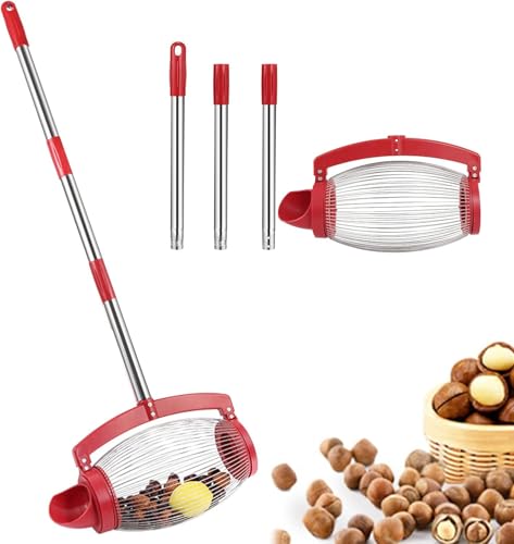 Nusssammler Rollsammler | Obstsammler Obstpflücker Einstellbare | Walnuss Sammler Obstsammler Ball Picker Zum Sammeln Von Eicheln, Hickory-Nüssen, Stachelbällen, Golfbällen Und Kleinen Gegenständen Nusssammler Rollsammler | Obstsammler Obstpflücker Einstellbare | Walnuss Sammler Obstsammler Ball Picker Zum Sammeln Von Eicheln, Hickory-Nüssen, Stachelbällen, Golfbällen Und Kleinen Gegenständen von YEITBY