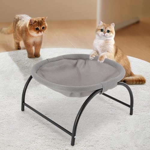 YEITBY Katzen Hängematte, erhöhter Katzenbett mit abnehmbarem, Waschbarem Plüsch, Stehend Katzenhängematte für Innen-/Außenbereich YEITBY Katzen Hängematte, erhöhter Katzenbett mit abnehmbarem, Waschbarem Plüsch, Stehend Katzenhängematte für Innen-/Außenbereich von YEITBY