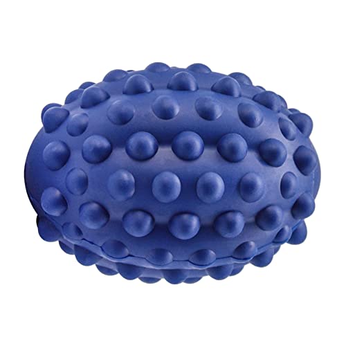 Quietschendes Kauspielzeug für Hunde, Ball für Backenzähne, zur Reinigung von Zähnen, Haustierbedarf, Dunkelblau von YEJBBUC