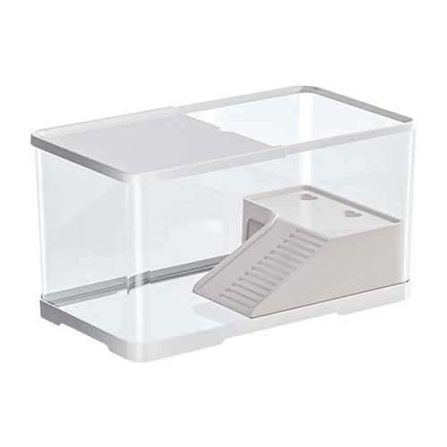 Turtle Tank Indoor Decor Ruheversteck Zucht Futterbox Turtle Habitat S Weiß von YEJBBUC