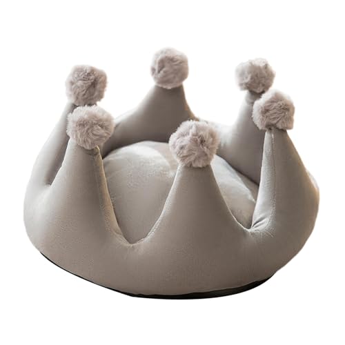 YEJBBUC Katzenbett, waschbar, selbstwärmend, schlummerend, schlafend, für Welpen, Katzen, Kätzchen, Grau von YEJBBUC