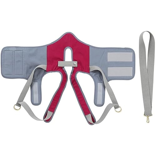 Pet Support Harness with Handle Mobility Aid Sling for Senior Dogs, Grey and Red Pet Support Harness with Handle Mobility Aid Sling for Senior Dogs, Grey and Red von YEOSEA
