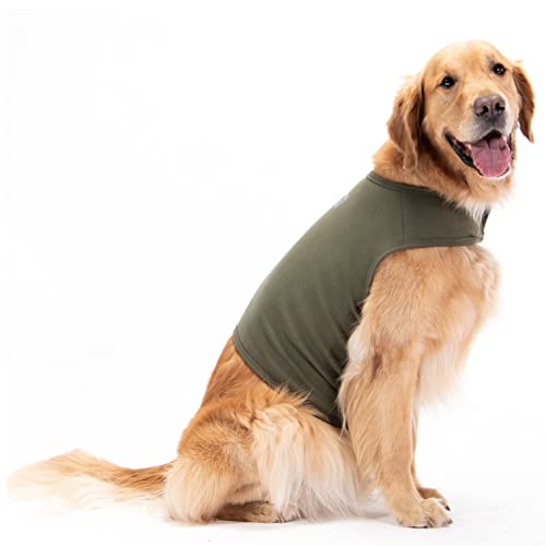 YEPETS Anti-Stress-Anzug für Hunde, 95 % Baumwolle, entspannend und beruhigend, Größe M, Armeegrün von YEPETS
