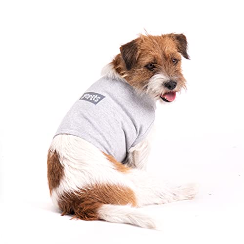 YEPETS Anti-Stress-Anzug für Hunde 95% Baumwolle Entspannende und beruhigende Jacke (XS, Space Grey) von YEPETS