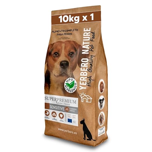 YERBERO Nature Sensitive Formel Low Grain Hypoallergenes Hundefutter, 10 kg von YERBERO