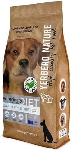 Yerbero Nature Grain Free Vet Diet Hundefutter mit Hühnchen und Iberischem Schwein, 10 kg, hypoallergen, getreidefrei, mit Probiotika, Mineralstoffen, Omega3 Yerbero Nature Grain Free Vet Diet Hundefutter mit Hühnchen und Iberischem Schwein, 10 kg, hypoallergen, getreidefrei, mit Probiotika, Mineralstoffen, Omega3 von YERBERO