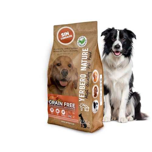 Yerbero Nature Hundefutter ohne Getreide 2,5 kg mit Truthahn, Süßkartoffel und Blaubeeren - Hypoallergenes Futter mit Omega 3, Vitaminen und Mineralien - Light Hundefutter Grain Free ohne Yerbero Nature Hundefutter ohne Getreide 2,5 kg mit Truthahn, Süßkartoffel und Blaubeeren - Hypoallergenes Futter mit Omega 3, Vitaminen und Mineralien - Light Hundefutter Grain Free ohne von YERBERO