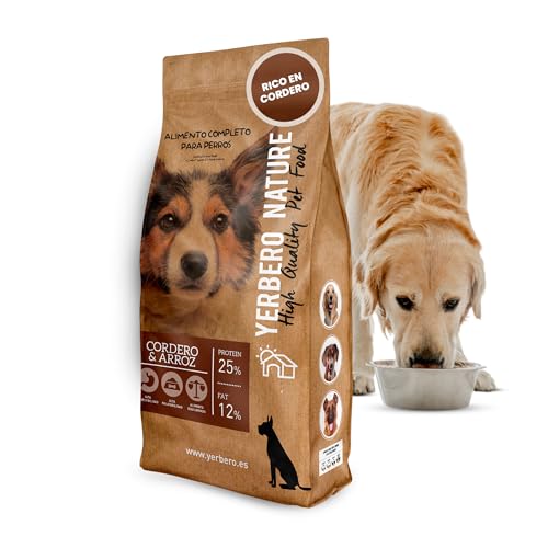 Yerbero Nature Lamm und Reis, Premium-Hundefutter, 10 kg von YERBERO