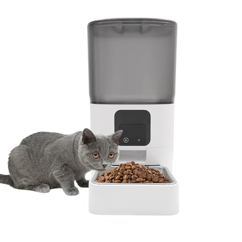 Automatischer Futterspender Haustiere, Automatischer Futterspender Katzen, Futterspender Futterautomat Katze, 5.45 L Katzen Futterautomaten APP-Steuerung Automatischer Futterspender Haustiere, Automatischer Futterspender Katzen, Futterspender Futterautomat Katze, 5.45 L Katzen Futterautomaten APP-Steuerung von YESTAIM