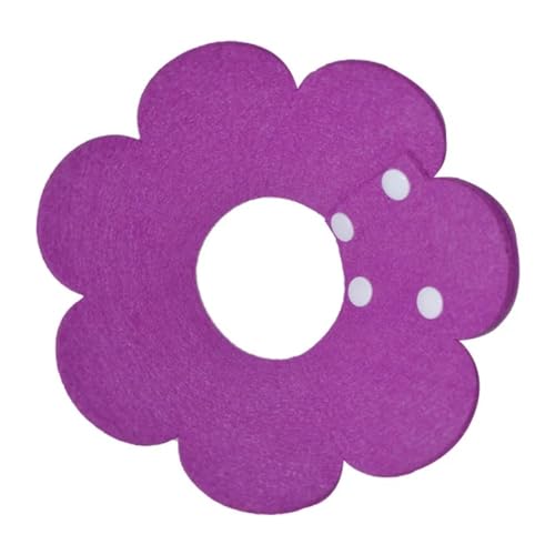 Elisabethanische Katzen-Genesungshalsband in Blumenform, Wundheilung, Schutzkegel für Kätzchen, Welpen, Haustierbedarf (lila, L 25 cm), 2 Stück von YETONADO