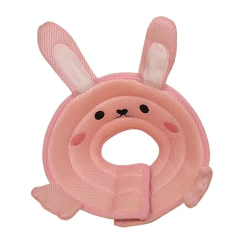 Elisabethanisches verstellbares Halsband für Haustiere, Hunde, Kegel, Genesungshalsband, Anti-Bissschutz, medizinischer Halsring, Haustierzubehör (Rosa, S) von YETONADO