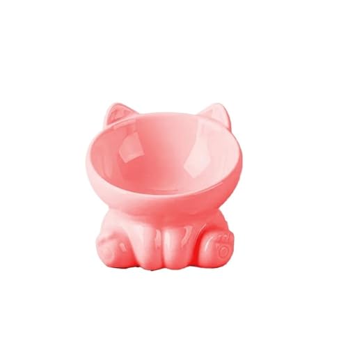 Futternapf für Hunde, erhöht, geneigt, für Katzen, Welpen, Futternapf, Keramik, schützt die Halswirbelsäule, 1 Stück von YETONADO
