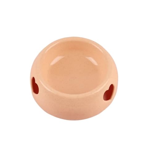 Reisnapf aus Kunststoff, Motiv: Love Dog, Einzelnapf, Katzenfutterbecken, praktisch, gut aussehend, leicht, Katzen-Liebe-Hundenapf, Wasserflasche (Orange, L) von YETONADO