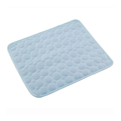 YETONADO Kühlmatte für Hunde, Sommer, Kühlbett, extra groß für kleine und große Hunde, Haustierzubehör, Katze, strapazierfähige Decke, Sofa, Katze, Eiskissen-Decke (Hellblau, XL 100 x 75 cm) von YETONADO
