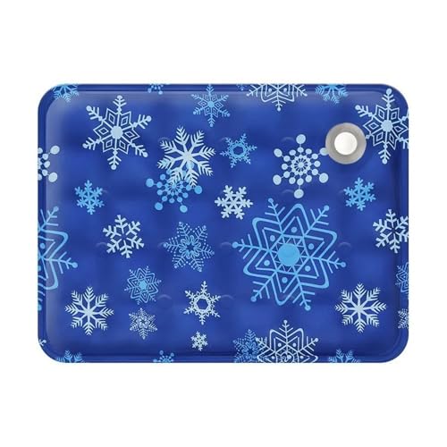 YETONADO Kühlmatte für Katzen und Hunde, für den Sommer, atmungsaktiv, bequem, Eisseide, Haustier-Eiskissen, wassergewaschen, tragbare Hundehütte für Sofa, Boden (dunkelblaue Schneeflocke, 30 x 40 cm YETONADO Kühlmatte für Katzen und Hunde, für den Sommer, atmungsaktiv, bequem, Eisseide, Haustier-Eiskissen, wassergewaschen, tragbare Hundehütte für Sofa, Boden (dunkelblaue Schneeflocke, 30 x 40 cm von YETONADO
