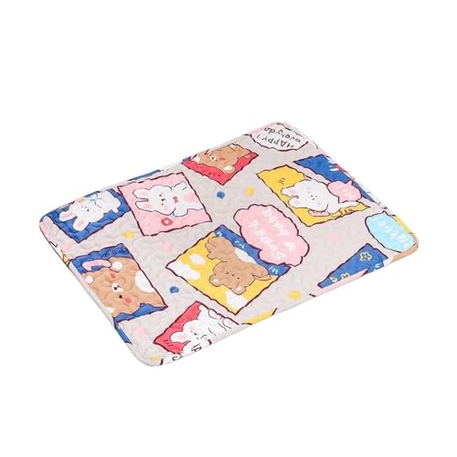 YETONADO Pets Summer Kühlmatten, tragbares Schlaf-Eiskissen für kleine, mittelgroße und große Hunde, atmungsaktives Hunde-Schlafbett, Haustierzubehör, D9276 (A,S 40 x 30 cm) von YETONADO